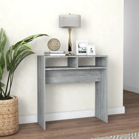 Tavolino Consolle Grigio Sonoma 78x30x80 Cm Legno Multistrato /