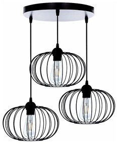 Lampadario a plafone BOCCA 3xE27/60W/230V