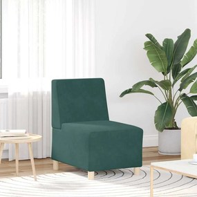 Divano Sedia Verde Scuro 55 Cm Velluto /