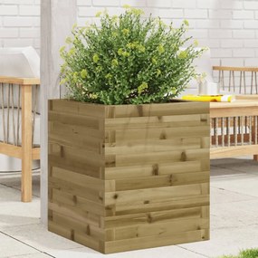 Fioriera Da Giardino 40x40x46 Cm İn Legno Di Pino Impregnato /