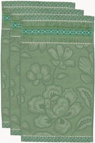 Set di 3 asciugamani ospite in cotone spugna jacquard Jasmin