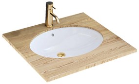 Lavabo sottopiano Rea Nel White