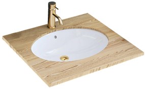 Lavabo sottopiano Rea Nel White