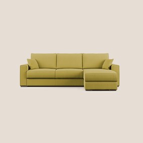 Dream Divano letto angolare in tessuto smacchiabile T05 giallo