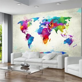 Fotomurale  The map of happiness  Colore colorful, Dimensioni e Misure 450x270