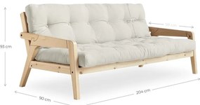 Divano letto verde 204 cm Grab - Karup Design