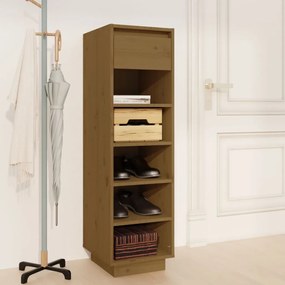 Scarpiera Ambra 30x34x105 Cm İn Legno Massello Di Pino /