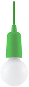 Lampadario su filo DIEGO 1xE27/60W/230V verde