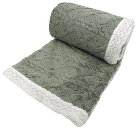 Coperta verde in sherpa 150x200 cm Island - My House