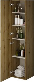Colonna Remix 2 ante L35 X P30 X H150 cm Rovere rustico