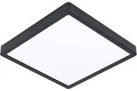 Plafoniera Moderna Fueva 5 In Acciaio Nero Led 20,5W 3000K Ip20