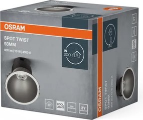 Osram - Faretto da incasso SPOT TWIST LED/10W/230V Ø 9,3 cm bianco/argento