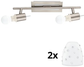 Eglo - Faretto LED MY CHOICE 2xE14/4W/230V cromo/bianco