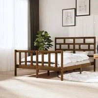 Giroletto Miele in Legno Massello Pino 150x200 cm 5FT King Size 3101356