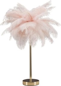 Lampada da tavolo rosa/dorata (altezza totale 55 cm) Palm Pink – Mauro Ferretti