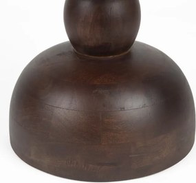 Tavolino rotondo in mango massiccio ø 30 cm Izzy – White Label