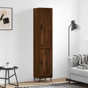 Credenza Rovere Marrone 34,5x34x180 Cm İn Legno Multistrato /