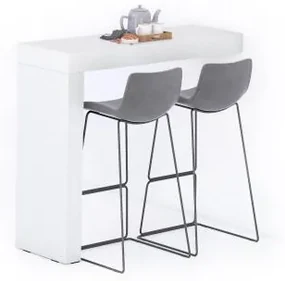 Penisola Evolution 120x40, Bianco Frassino