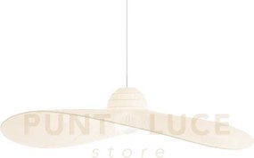 Madame lampadario sospeso in metallo 110cm avorio 1 luce attacco e27