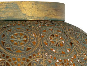 Plafoniera orientale oro con verde 28,5 cm - Baloo