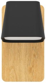 Eglo 390009 - Applique RUSCIO 1xE27/40W/230V nero/marrone