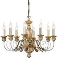 Lampadario Classico Firenze Materie Plastiche Oro 8 Luci E14