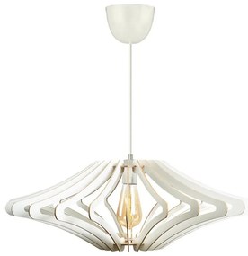 Lampadario a sospensione con filo 1xE27/60W/230V bianco diametro 59 cm