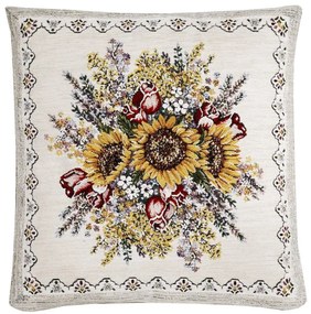 Federa cuscino gobelin Girasoli Chenille IT101