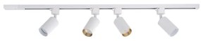 Faretto per sistema binario TRACER, 4x GU10/10W/230V, 1 m, bianco
