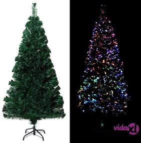 vidaXL Albero Natale Artificiale con Supporto 120 cm in Fibra Ottica