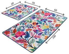Set di 2 tappeti da bagno rettangolari Wild Garden - Foutastic