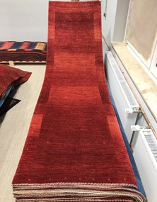 Loribaft Tappeto 280x80 Rosso (Iran) Annodato A Mano