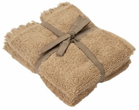 Set di 2 asciugamani in cotone marrone chiaro 30x50 cm Frino - Blomus
