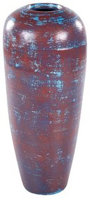 Terracotta Vaso decorativo 59 Blu DOJRAN Beliani