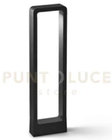 Nature paletto da esterno 4000k 698lm 12w ip65 nero h.60cm