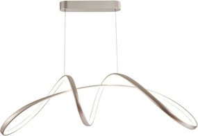 Lampadario LED moderno Mindy grigio, luce naturale 2700 lumen, NOVECENTO