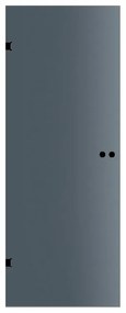 Anta in cristallo a battente Bora FumèL 70X H 210 cm, nero