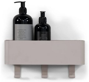 Mensola da bagno da parete grigio tortora in acciaio Multi – Spinder Design