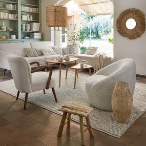 Atmosphera - Lampada con piedistallo KITA 1xE27/40W/230V rattan