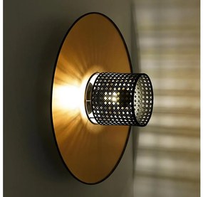 Duolla - Applique TOKYO RATTAN 1xE27/15W/230V diametro 50 cm oro/nero