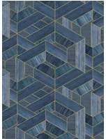 Coordonne Carta da parati Hexagon - Ocean