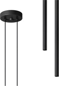 Lampadario nero in metallo ø 15 cm Fideus – Sollux