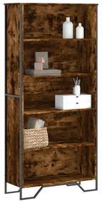 Libreria Rovere Fumo 80x31x169 Cm İn Truciolato /