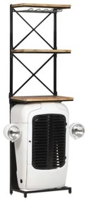 Cantinetta Vini a Trattore 49x31x170 cm Legno di Mango Grezzo