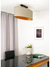 Duolla - Lampadario a plafone OVAL VEGAN 2xE27/15W/230V beige