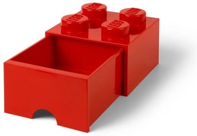 Scatola portaoggetti rossa con cassetto - LEGO®