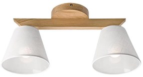 Lampadario ANTONIO 2xE14/40W/230V rovere a soffitto