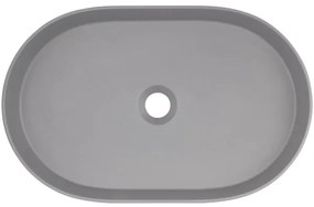 Deante CQS_SU6S - Lavabo da appoggio SILIA 35x55 cm granito/grigio metallico