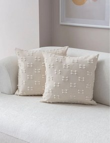 Federe decorative in set 2 pz 43x43 cm Tuffet – Mioli Decor