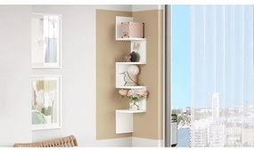 Libreria a parete bianca 22x117 cm Laura - Kalune Design